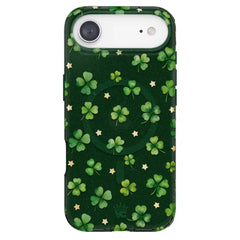 Lucky Clover Glitter iPhone Case