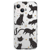 Black Cat Clear iPhone Case