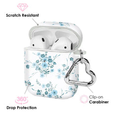 French Blue Floral AirPod Case