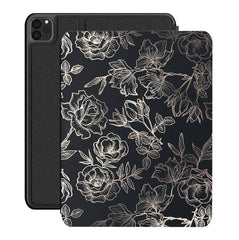 Floral Rose Gold Chrome iPad Case