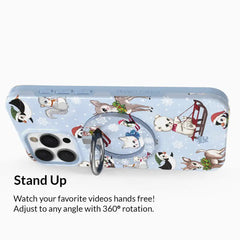 Winter Wonderland Baby Animals MagSafe Grip Ring