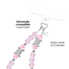 Pink Barbed Wire Phone Charm