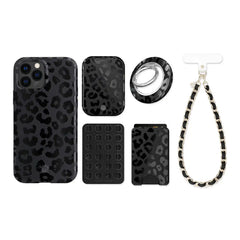 Black Leopard iPhone Bundle Set