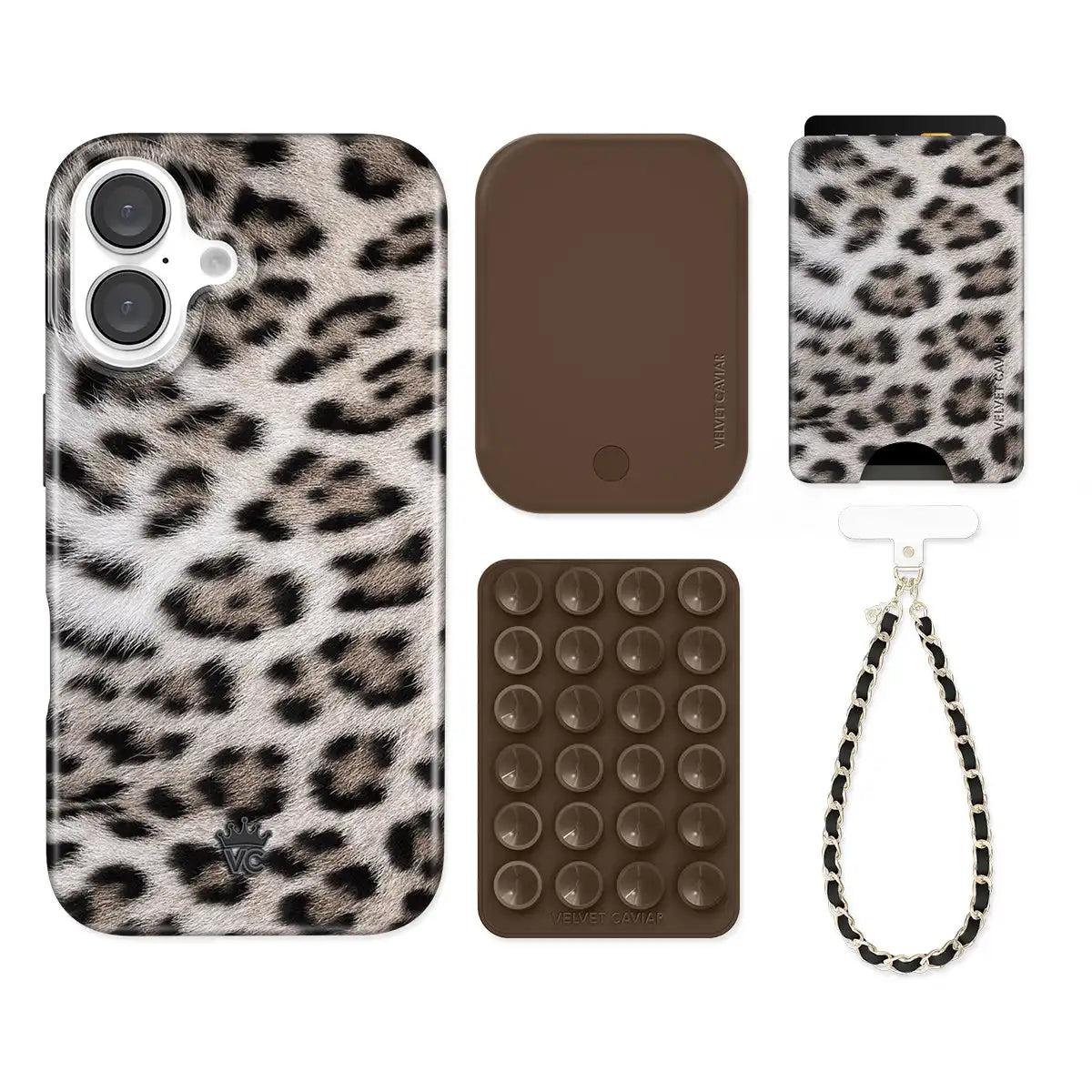 Arctic Leopard iPhone Bundle Set - Wallet