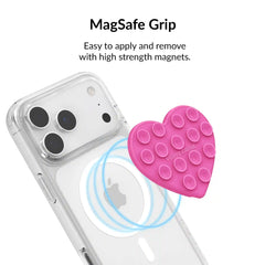 Orchid Pink Heart MagSafe MightyGrip