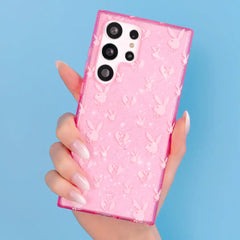 Playboy Pink Bunny Glitter Samsung Case