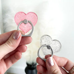 Pink Stardust Glitter Phone Ring