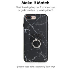 Black Marble Phone Ring