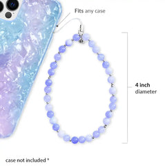 Blue Opal Phone Charm